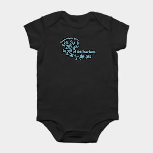 With Brave Wings, She Flies (MALS) Baby Bodysuit